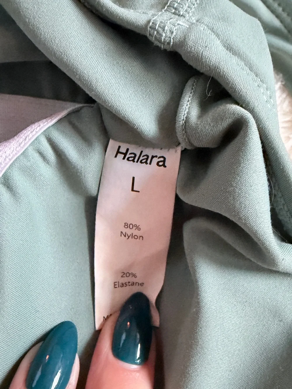 HALARA Sage Green Active Cropped Tank Top - Picture 2 of 4